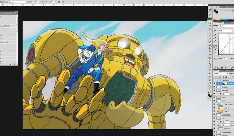 Illustration for article titled An Adventure Time x Pacific Rim Crossover Might Look Like This